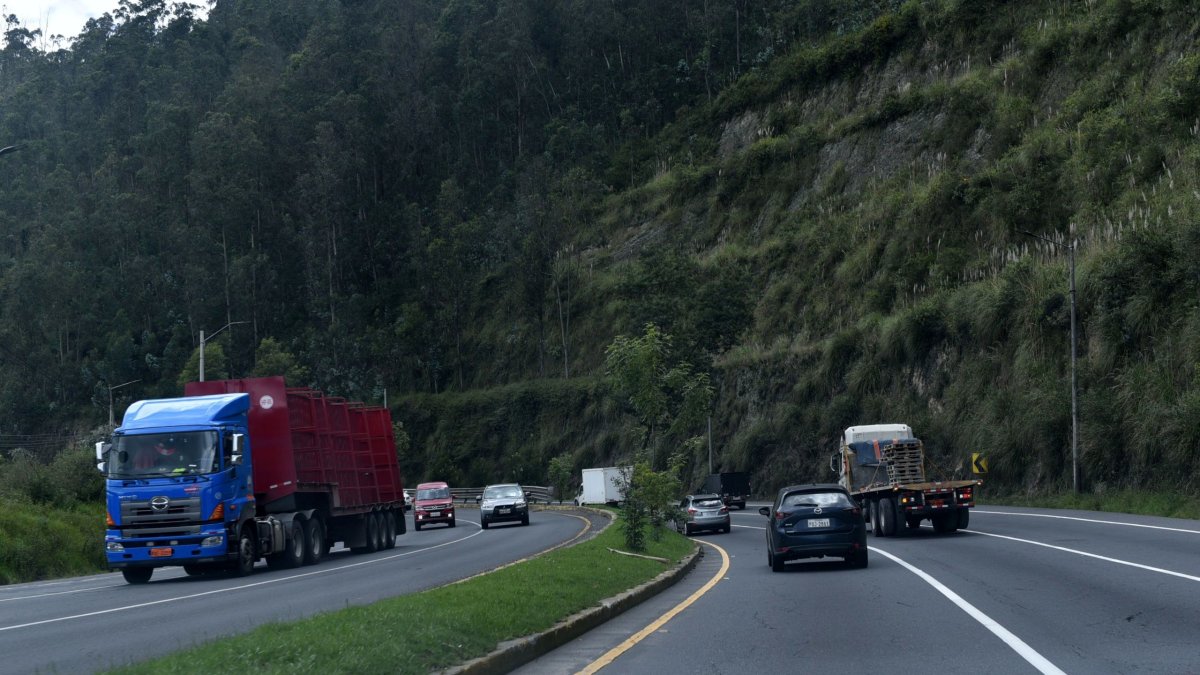 La mujer fue abandonada en la Simón Bolívar, en el sector del Camino del Inca