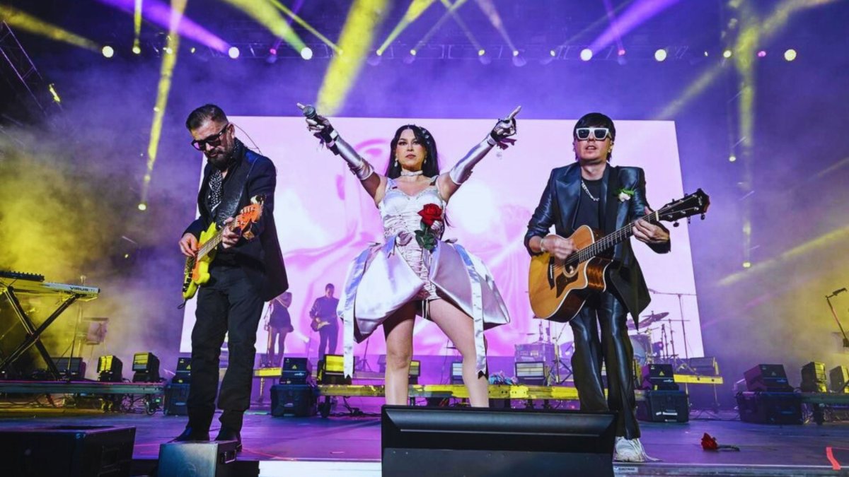 Ricardo Arreola, Denisse Guerrero y Edgar Huerta, integrantes de Belanova.