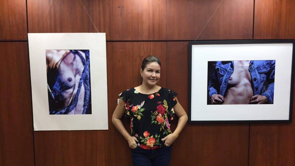 Propuesta. Ivette Ruiz apostó tres fotos difusas relativas a un desnudo.