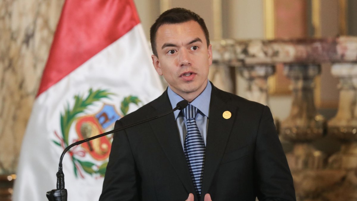 El presidente de Ecuador, Daniel Noboa, en una foto de archivo.