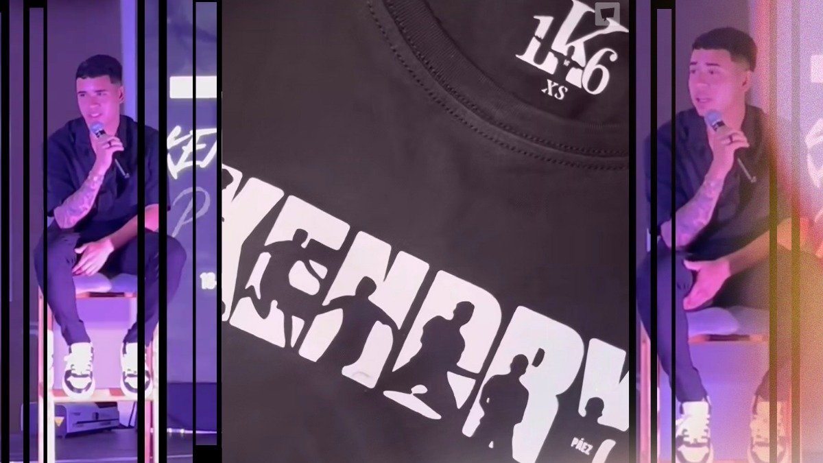 Kendry Páez y su gol como emprendedor, tiene su marca de ropa.