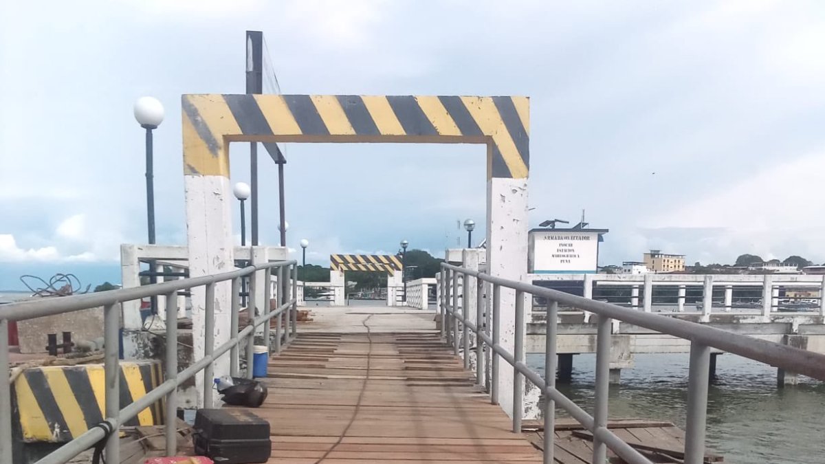 Archivo. Este jueves se aprobó la entrega del Muelle Municipal de la Isla Puná al Ministerio de Defensa.