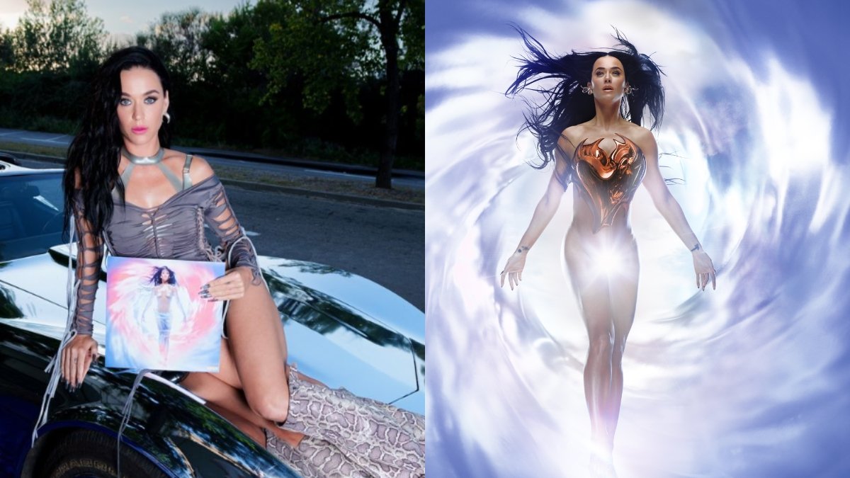 Katy Perry junto a su nuevo álbum 142