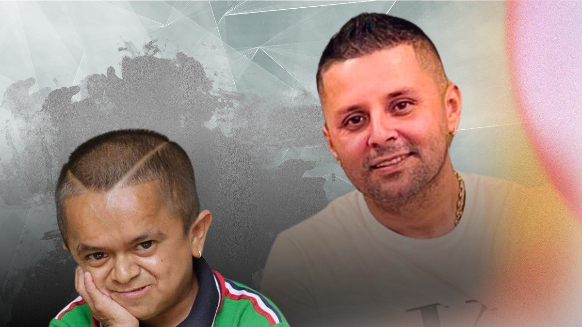 Jorgito Guayaco y su mánager Leonardo Zamora.