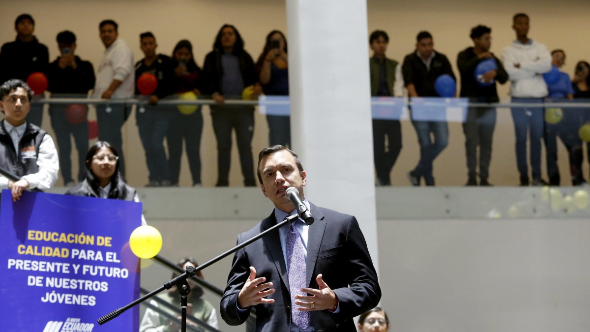 El presidente de la República, Daniel Noboa.