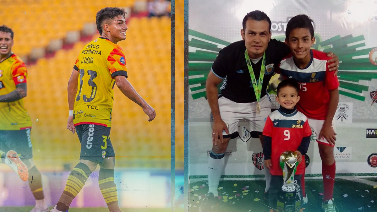 Usma (i) se estrenó en LigaPro en la victoria de Barcelona por 2-1 ante Macará.