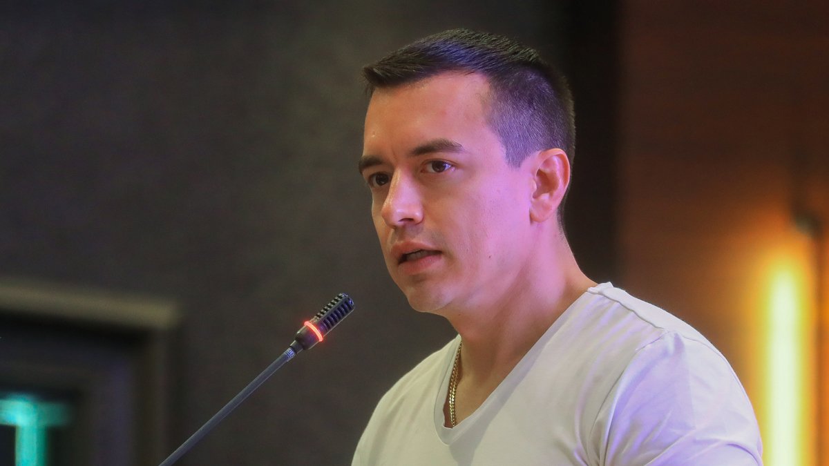 El presidente de Ecuador, Daniel Noboa Azín.