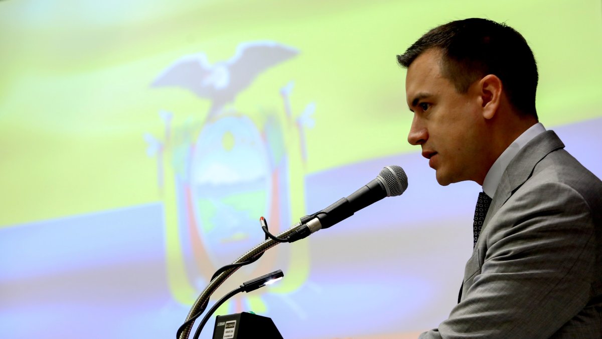 El presidente de la República, Daniel Noboa.