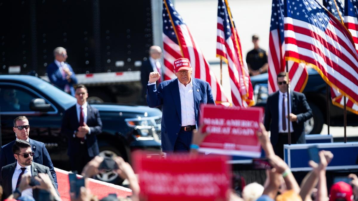 El candidato republicano a la Presidencia de Estados Unidos, Donald Trump, participó de un mitin en la localidad de Wilmington, en el estado de Carolina del Norte, el sábado 21 de septiembre.