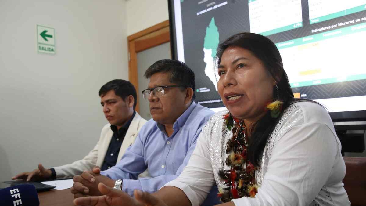 La vicepresidenta del Gobierno Autónomo Awajún, Matut Impi Waisam.