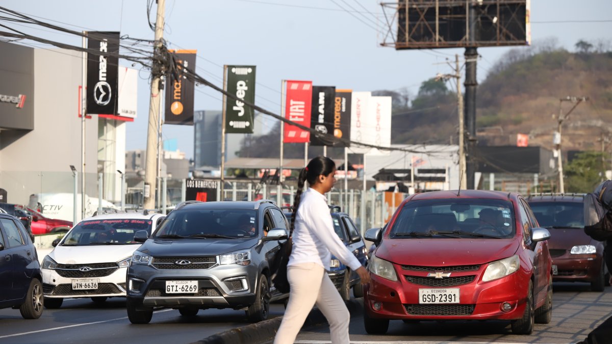 Durante el día. En la parada de Las Monjas (avenida Carlos Julio Arosemena),  se observan vehículos transitando por allí a toda hora.