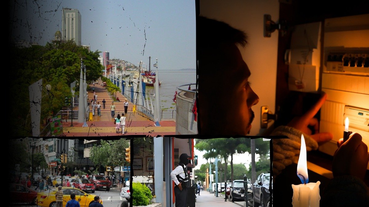 Crisis energética provoca una extensa jornada de apagones en la ciudad de Guayaquil.