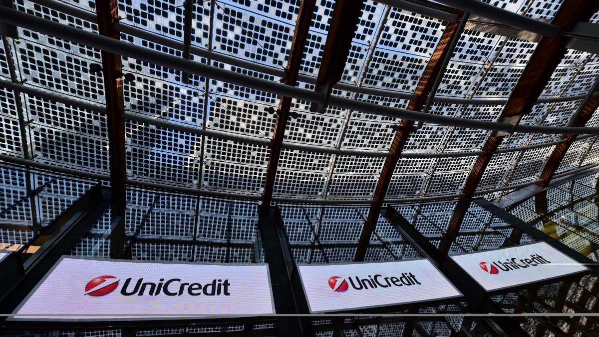 Entidad. El logo del banco Unicredit.