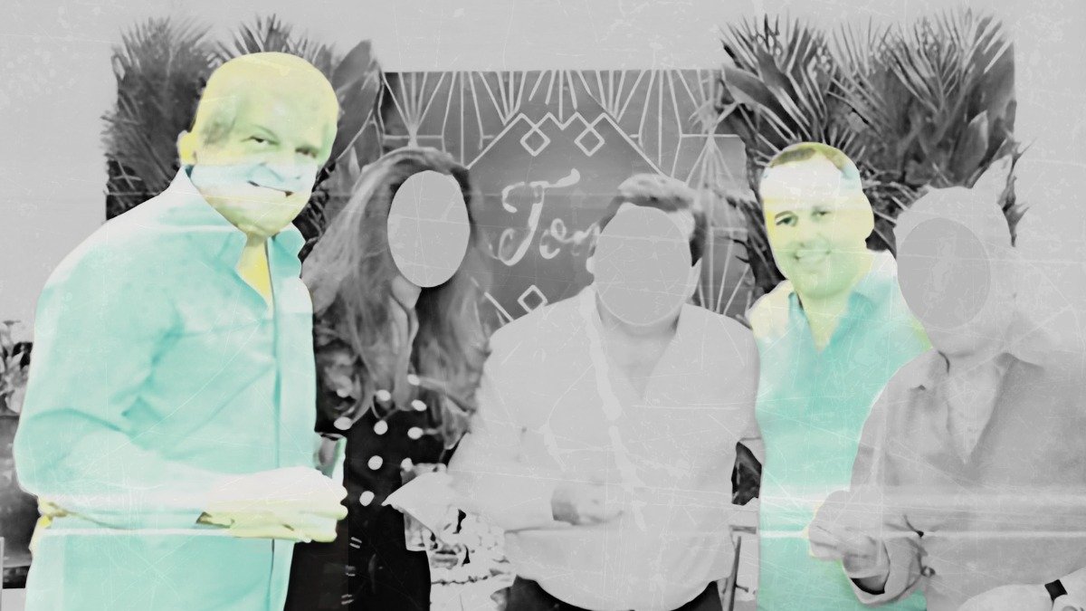 En el expediente del caso Pampa reposan varias imágenes en las que figuran ambos durante lo que sería el festejo de un cumpleaños.