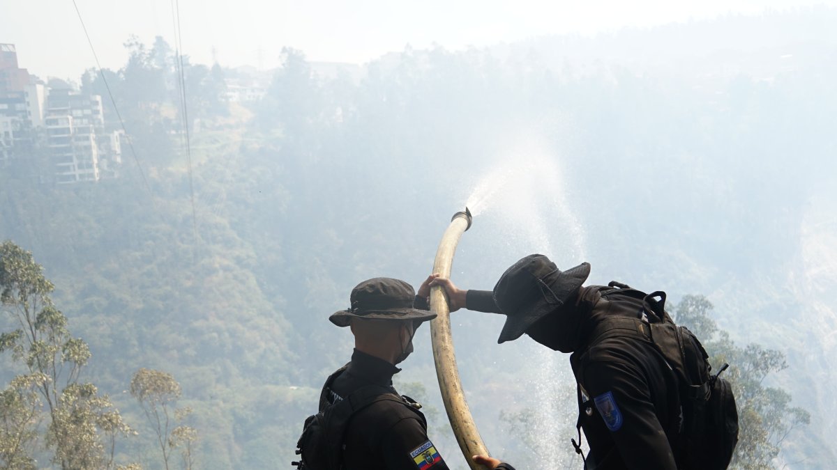 Varios incendios forestales han afectado a Quito, desde este 24 de septiembre.