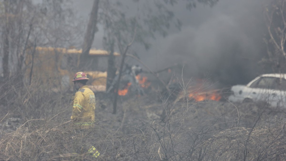 Un incendio forestal afectó un tramo del parque Samanes, en el norte de Guayaquil, la tarde de este jueves 26 de septiembre.