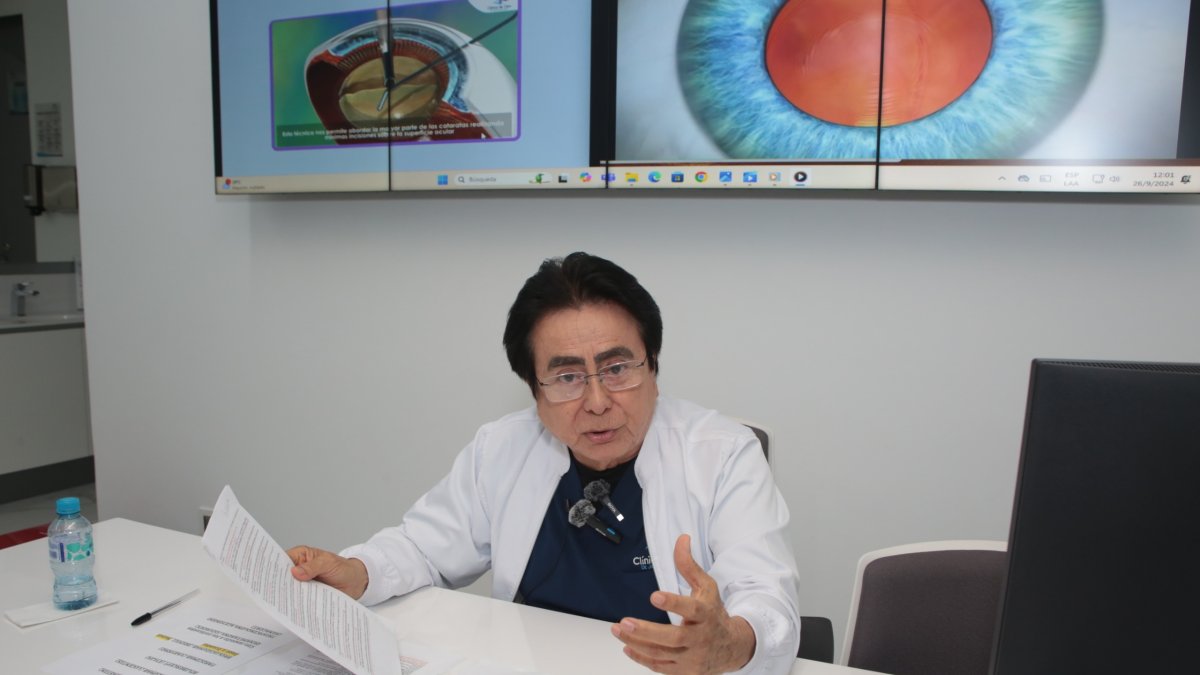 Denuncia. Pacientes declararon ante la Fiscalía que quedaron ciegos tras un procedimiento médico realizado en la Clínica de Ojos del Dr. José Sacoto Navia.