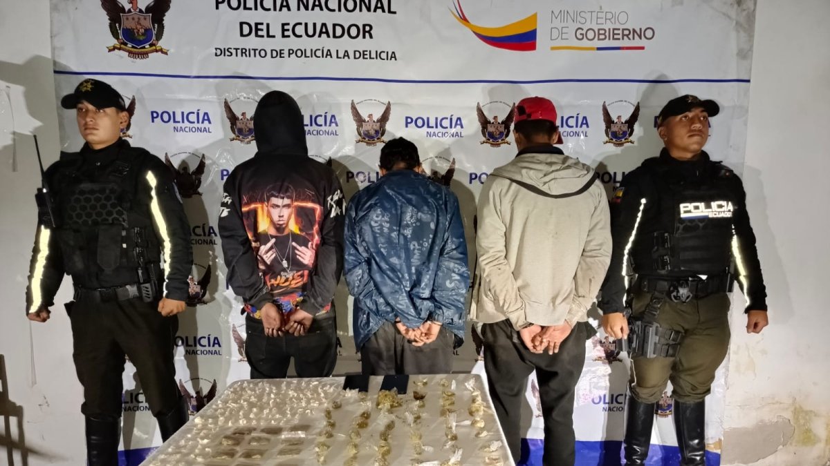 Los tres detenidos en el norte de Quito tienen antecedentes penales.