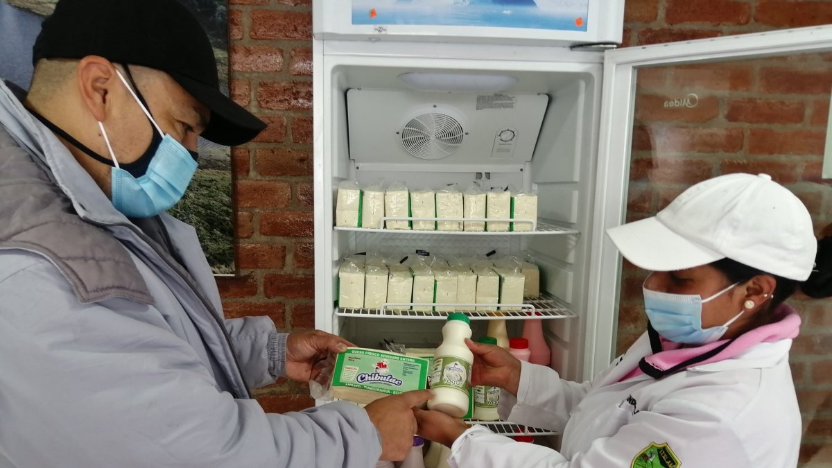 Negocio. Productores de queso y yogur en Tungurahua.