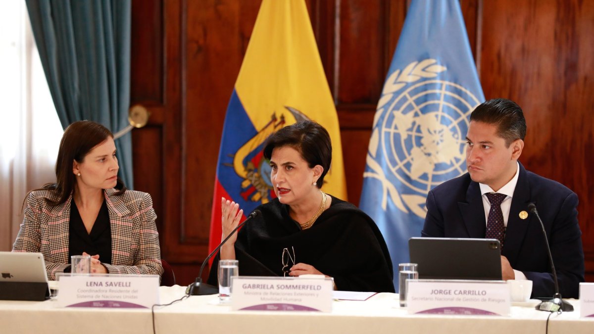 Proceso.La diplomacia ecuatoriana se reunió con delegados de la ONU para analizar los daños de los incendios en Ecuador