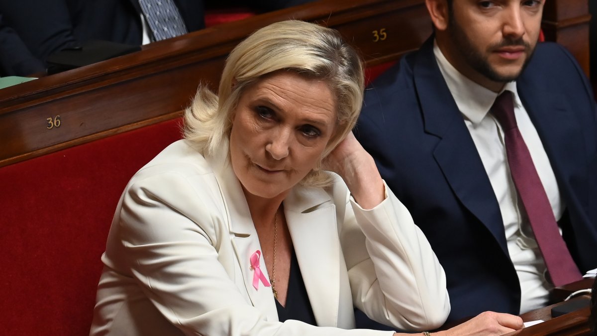 Líder de extrema derecha en Francia, Marine Le Pen.