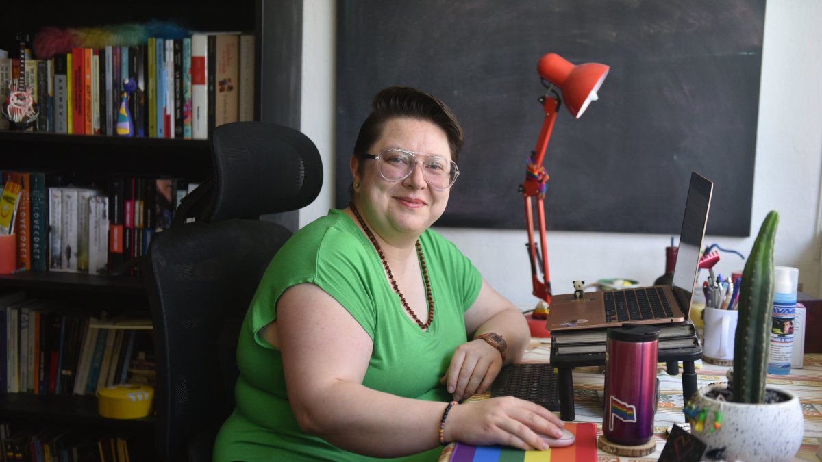 Pamela Troya, activista política y por los derecos de las poblaciones LGBTIQ.