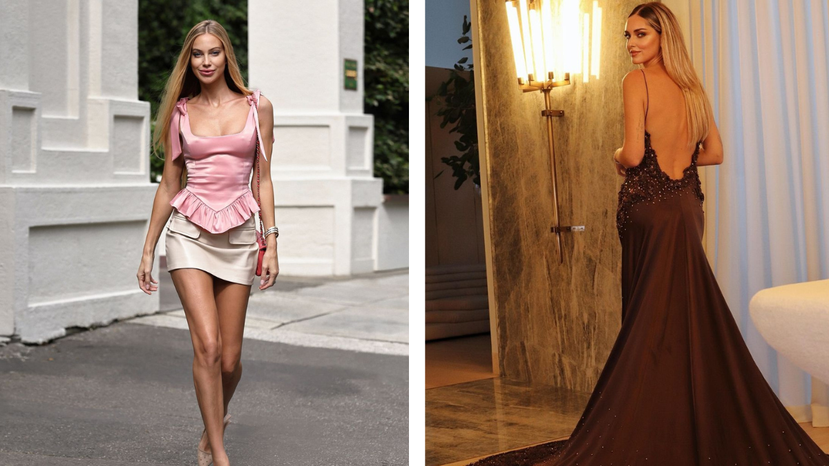 Taylor Mega (izquierda) hace revelaciones de una supuesta relación con el exesposo de Chiara Ferragni (derecha)