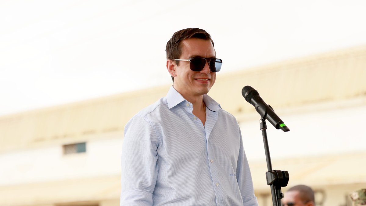 El presidente de la República, Daniel Noboa Azín.