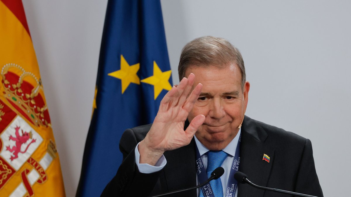 El líder opositor venezolano Edmundo González interviene este viernes en el foro español de debate político La Toja - Vínculo Atlántico.