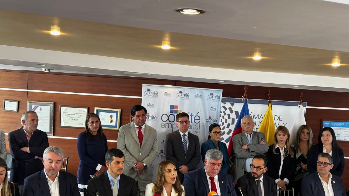 Los empresarios, en rueda de prensa este 7 de octubre de 2024, por la crisis energética.