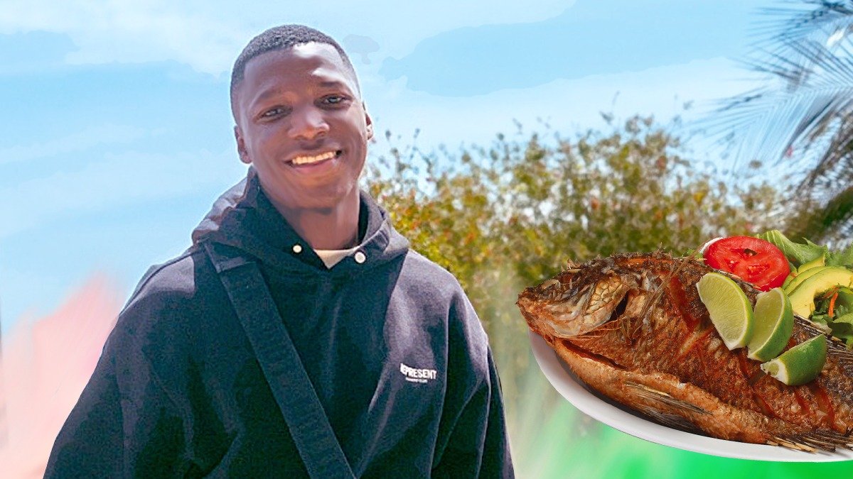 Moisés Caicedo dice que la sazón del pescado que prepara su hermano es única,