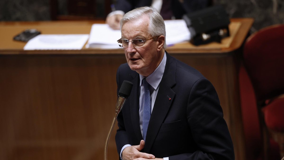 El primer ministro francés, el conservador Michel Barnier, el pasado día 2 ante la Asamblea.