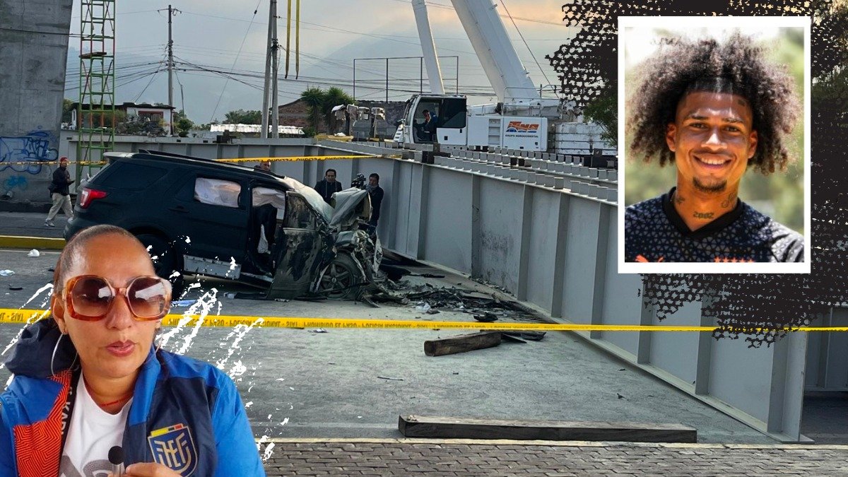 La madre de Marco Angulo permanece en los alrededores del hospital.