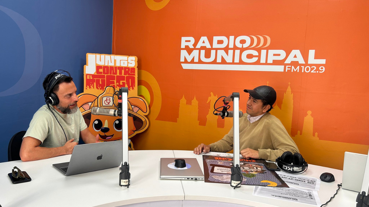 En uno de los espacios de Radio Municipal, de Quito.