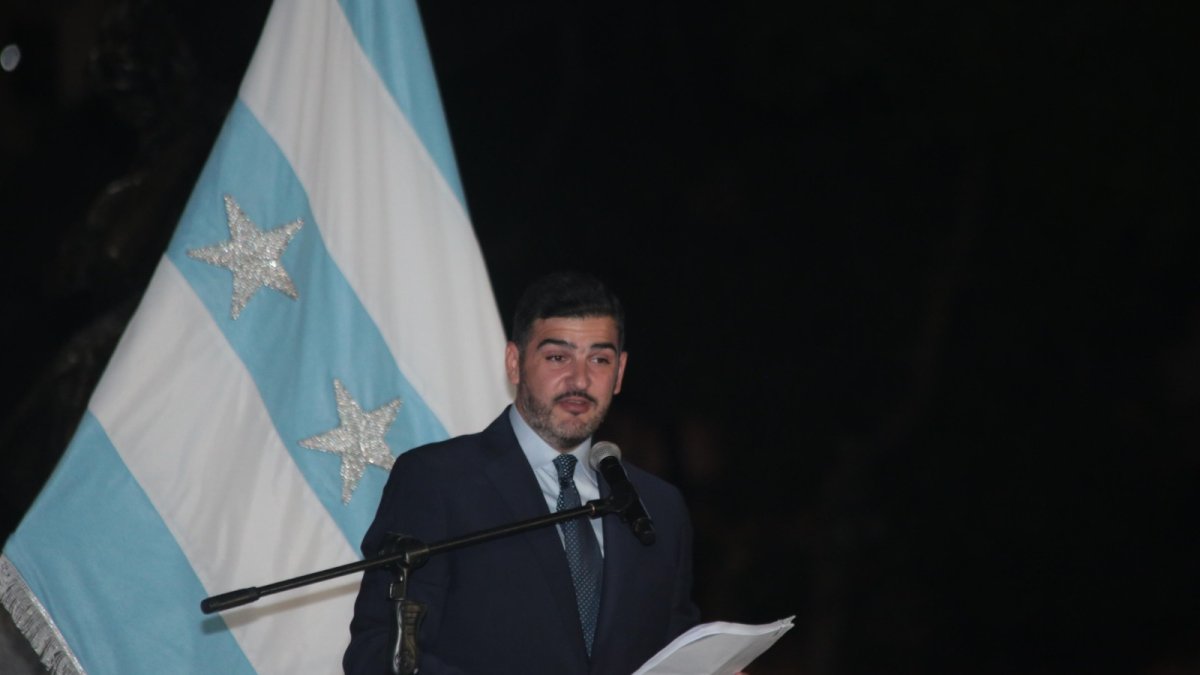 Discurso. La sesión solemne por los 204 años de independencia se realizó en el Parque Centenario, ubicado en el centro de Guayaquil.