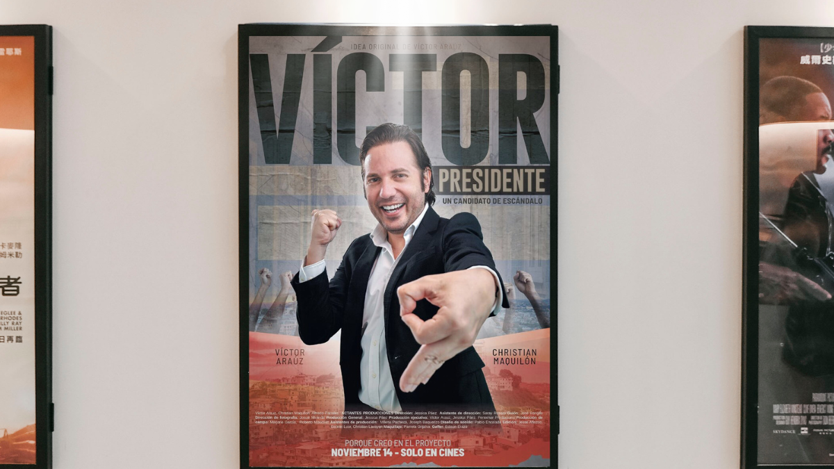 Afiche de la película Víctor presidente: Un candidato de escándalo