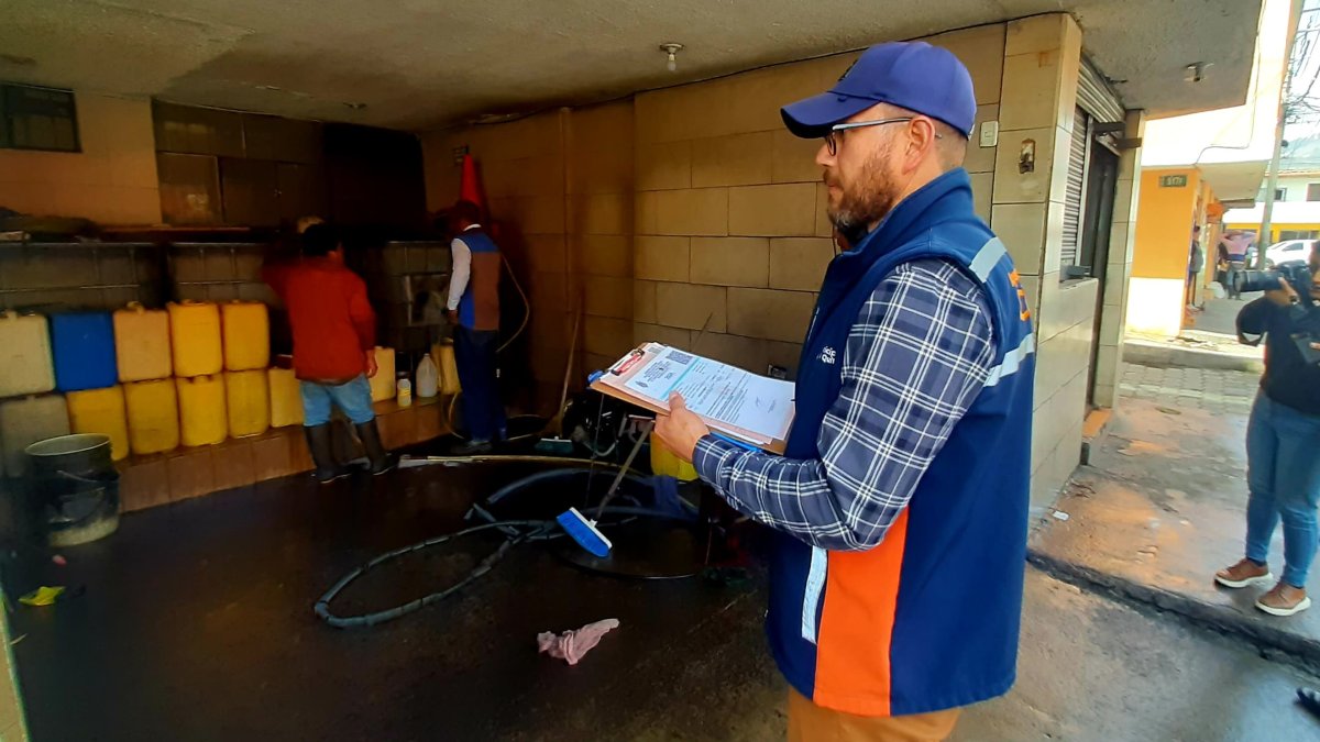 El operativo se realizó en la calle Toacazo, en el sector de La Gatazo, sur de Quito..
