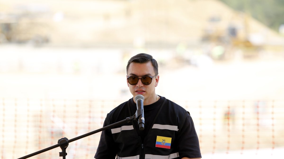 El presidente de la República, Daniel Noboa Azín.