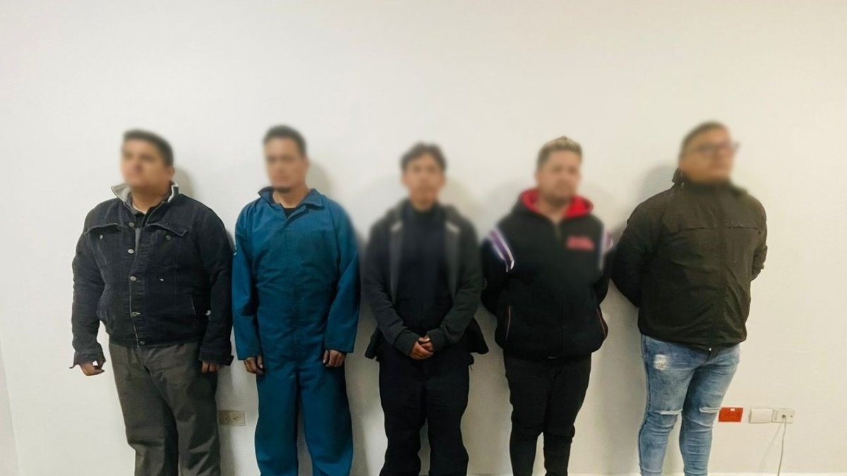 Situación. Los sospechosos tenían teléfonos celulares en su poder