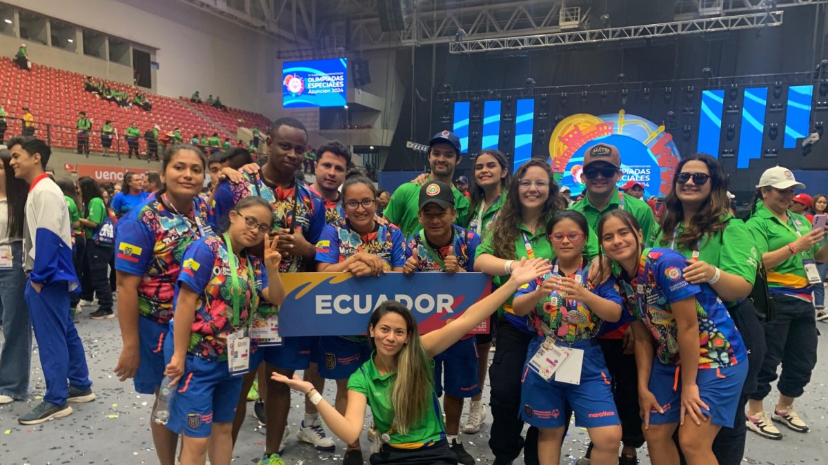 Parte de la delegación nacional que compitió en los Juegos Latinoamericanos de Olimpiadas Especiales.