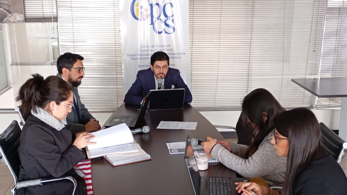 El equipo técnico del proceso para la renovación parcial del CNE.