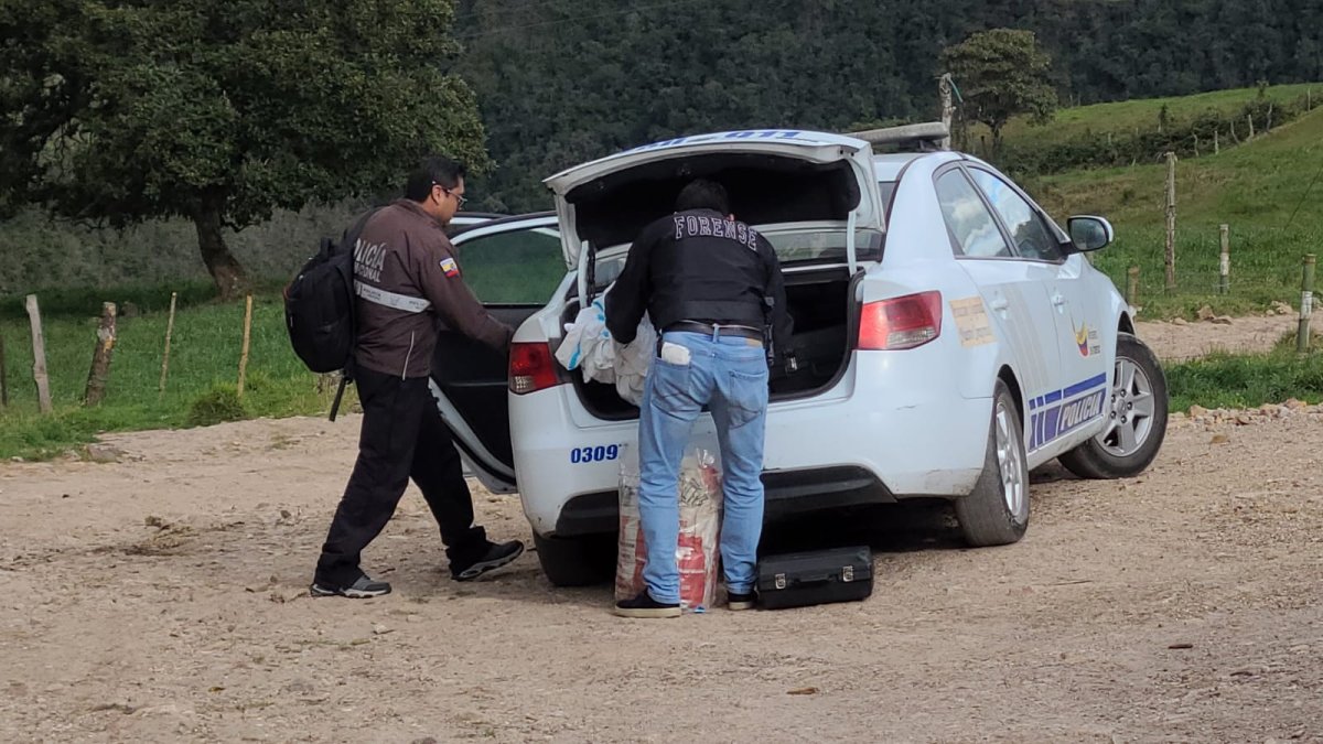 El levantamiento del cuerpo se llevó a cabo el domingo en la comunidad de Nero, en la parroquia Baños.