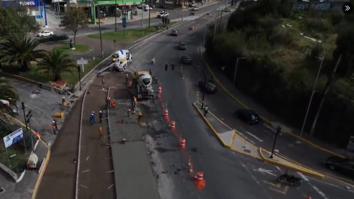 El tramo del redondel de la Plaza Argentina, que conecta con la av. De Los Shyris se suspende hasta el 20 de octubre.