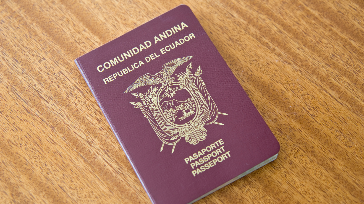 Así luce el pasaporte ecuatoriano.