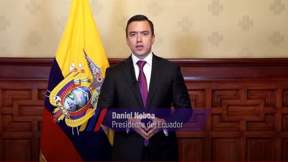 El presidente Daniel Noboa alertó de trabajos contra acciones delictivas como el narcotráfico.