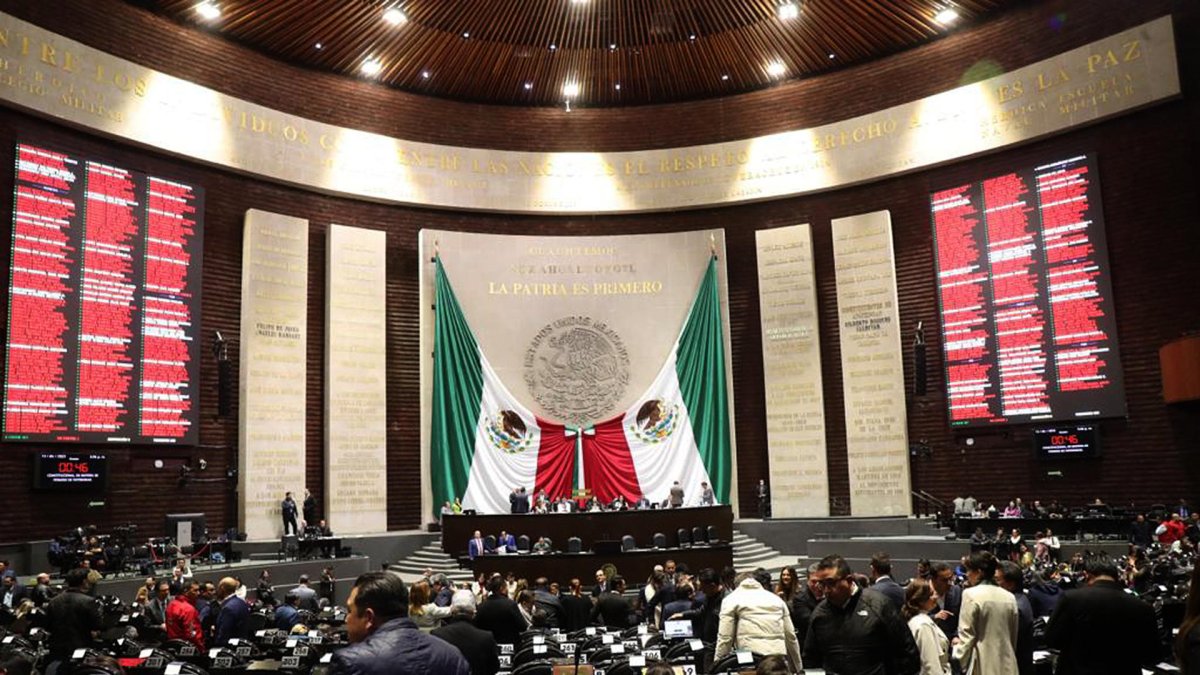 Una vista general del recinto de la Cámara de Diputados, en Ciudad de México (México).