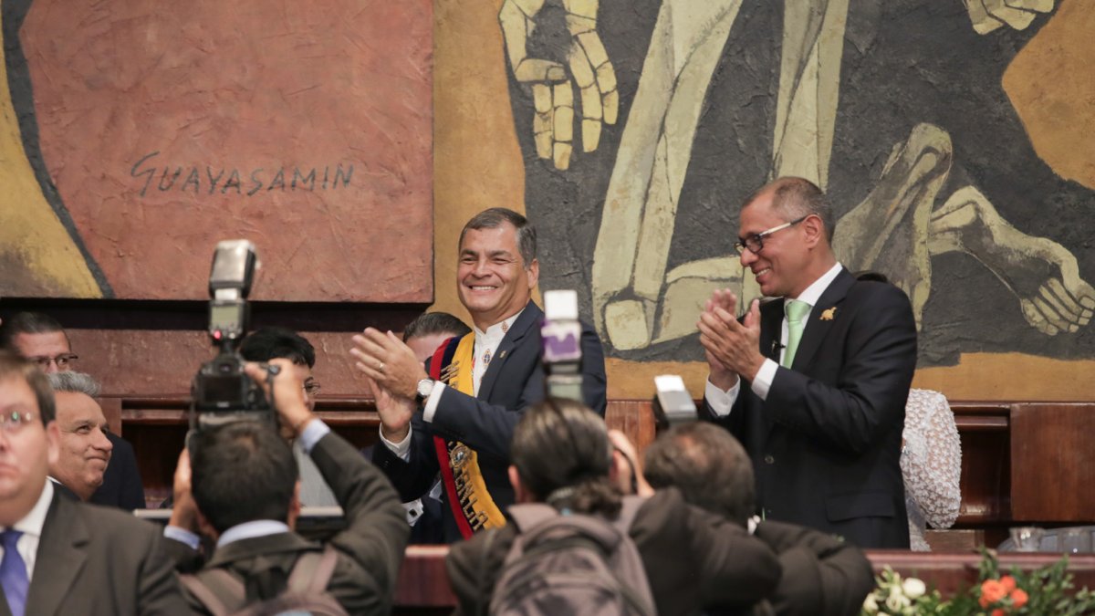 Rafael Correa y Jorge Glas fueron vetados por EE.UU. para ingresar a su territorio
