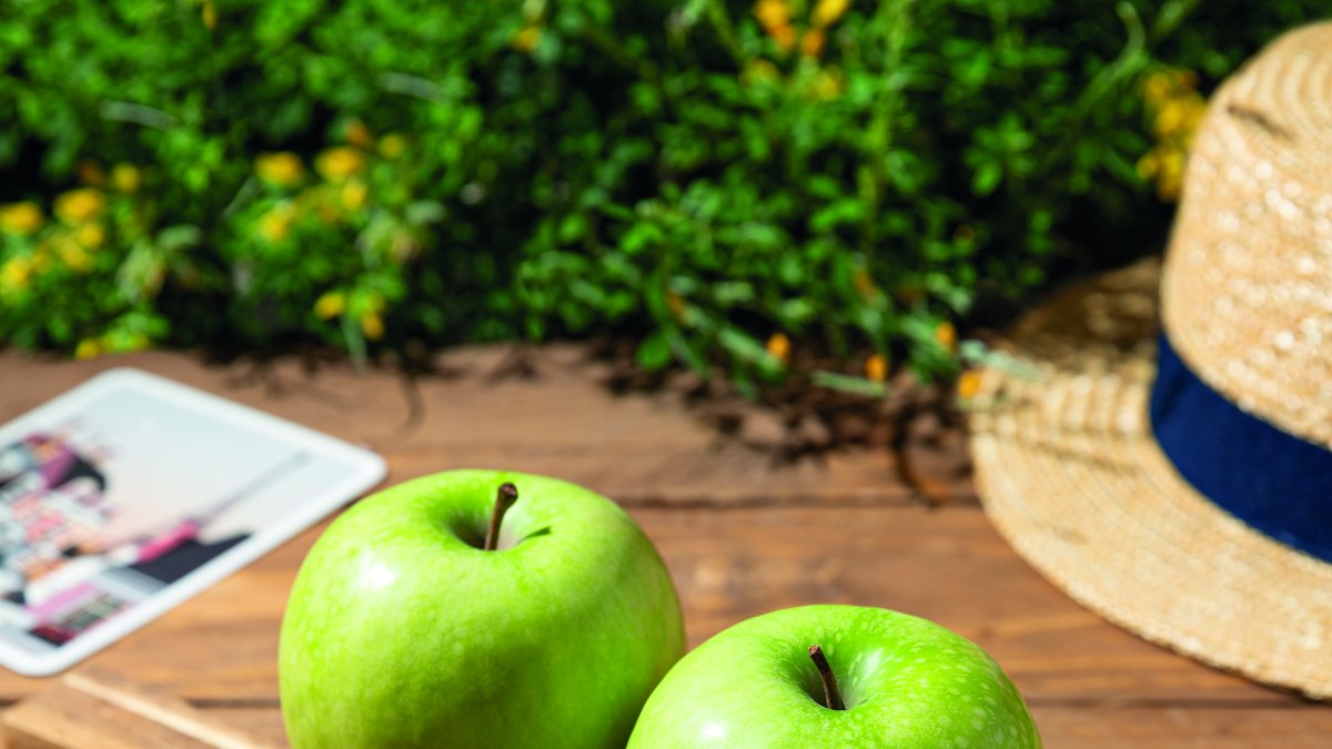 Fruta. Una de l variedades de manzanas que Ecuador compra a Francia.