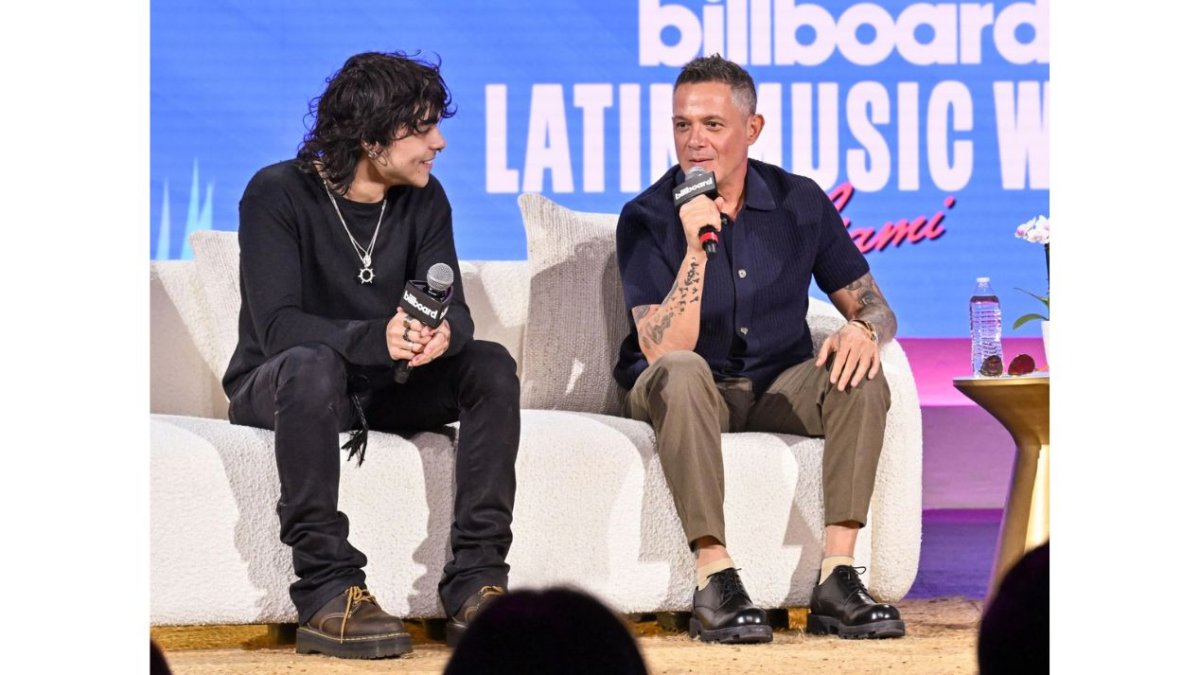 Alejandro Sanz y su hijo Alexander