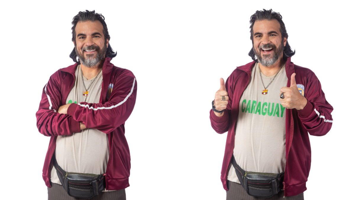 Diego Spotorno en su papel de Pepe Pancho en la novela Los García.